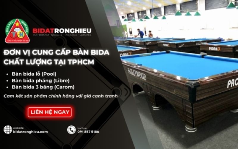 Đơn vị cung cấp bàn Bida Trọng Hiếu